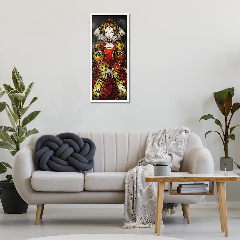 Stupell Royal Elizabeth I Portrait Framed Giclee Art Design By Mandie Manzano