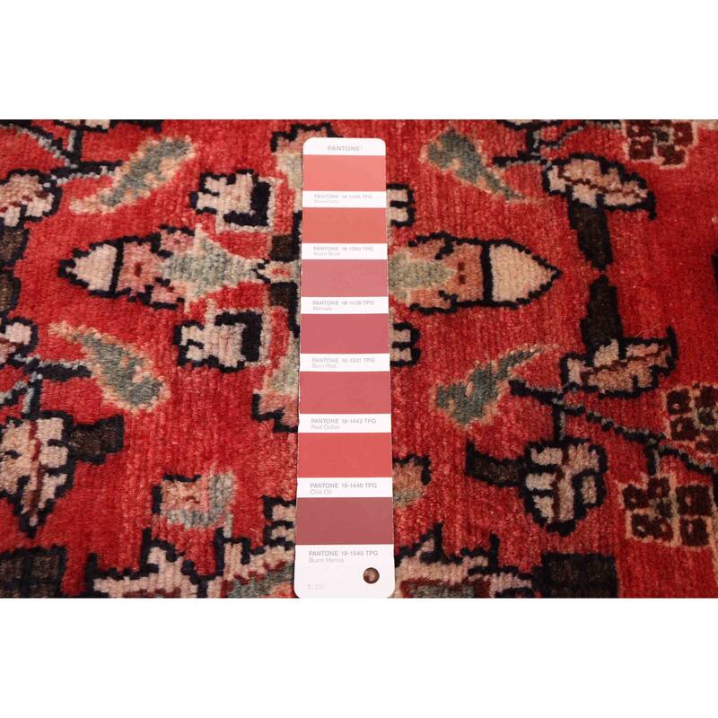 ECARPETGALLERY Hand-knotted Andelz Red Wool Rug - 2'8 x 8'6