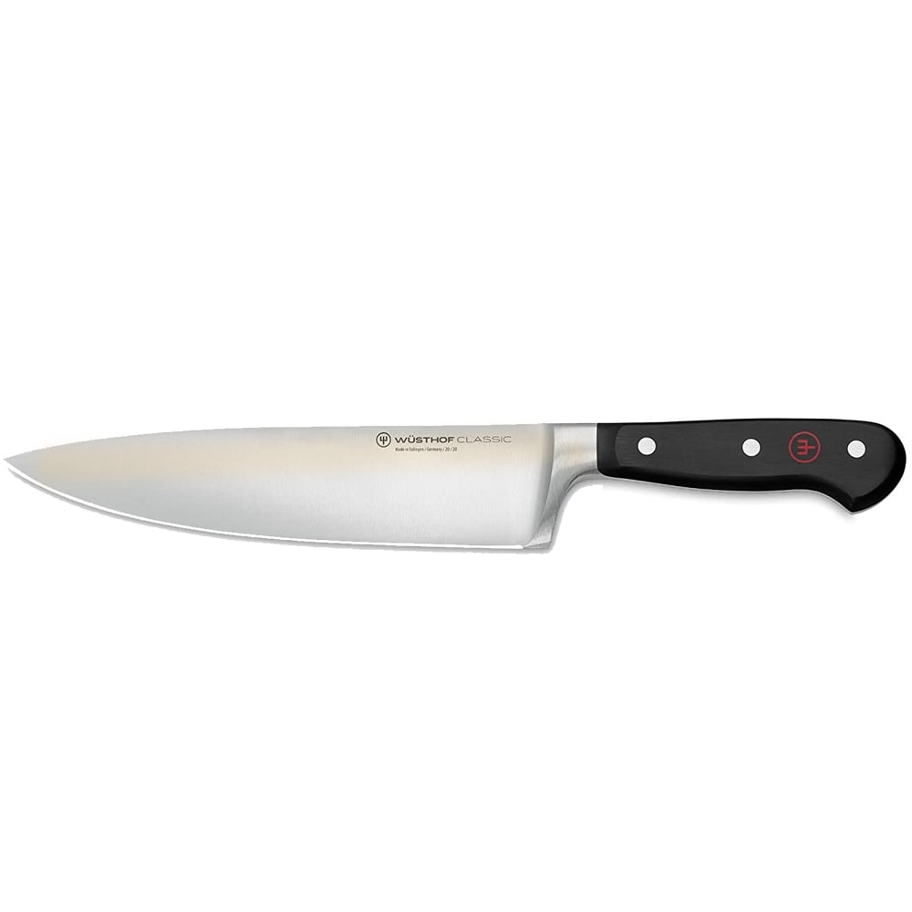 7 Rocking Chef Knife with Sheath - Black