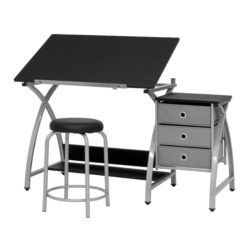 Studio Designs 2-Piece Comet Plus Drafting Table and Stool Set