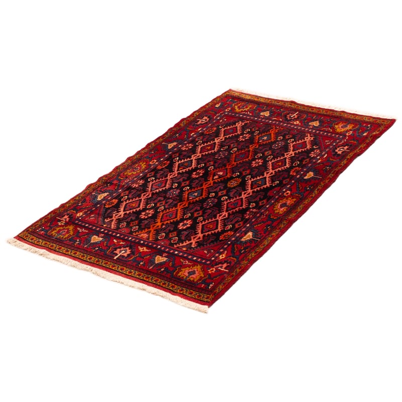 ECARPETGALLERY Hand-knotted Andelz Navy Wool Rug - 3'7 x 6'0