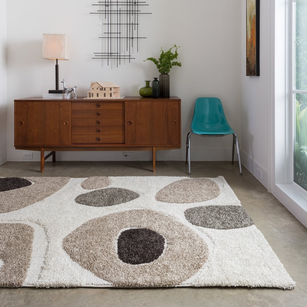 Alexander Home Julian Mid-century Modern Shag Area Rug