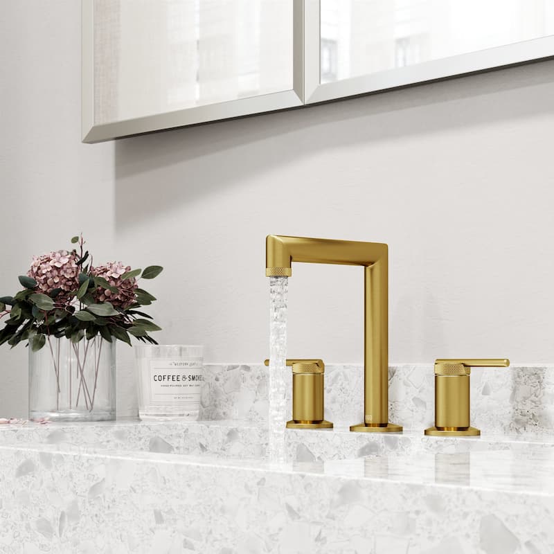 VIGO Sterling 7" H 2-Handle Widespread Bathroom Faucet