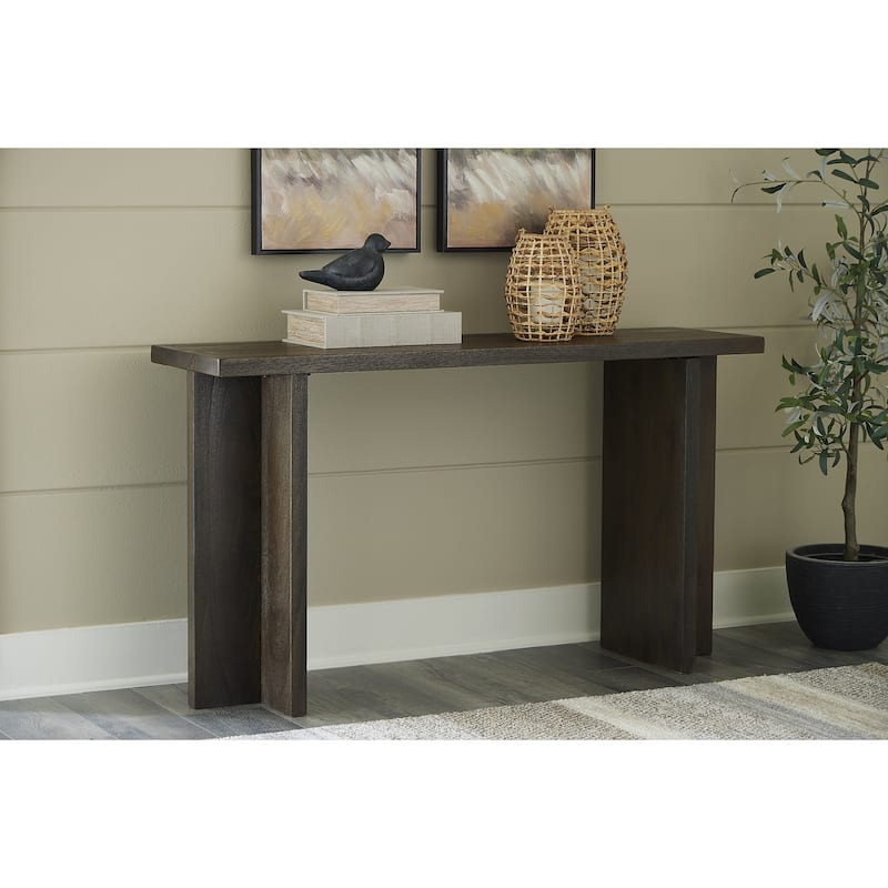 Signature Design by Ashley Jalenry Grayish Brown Console Sofa Table - 53" W x 15" D x 30" H