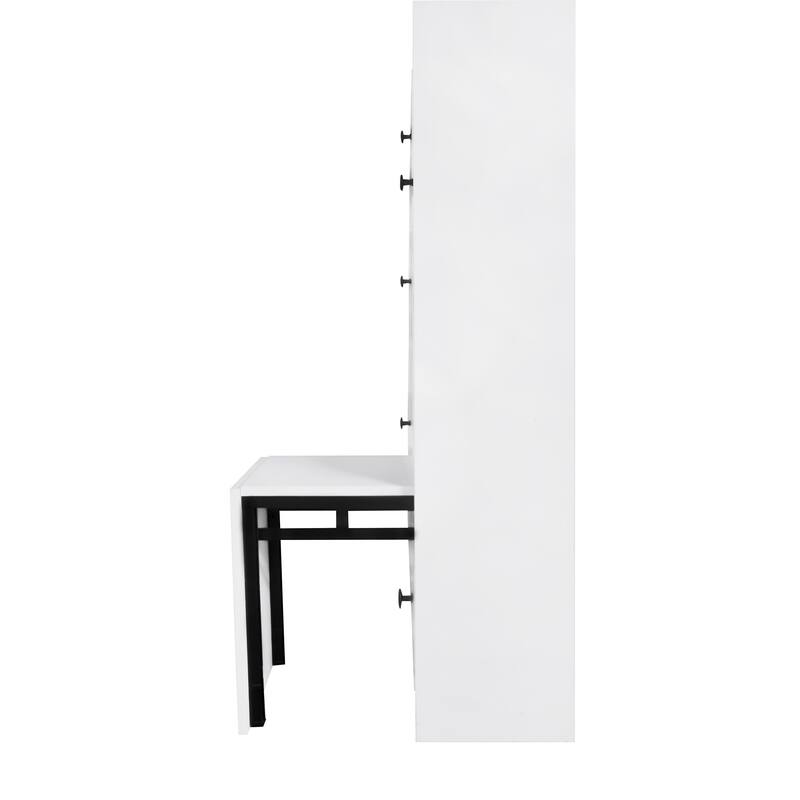Thin Shoe Cabinet for Hallway with 3 Flip Storage Drawers, Entryway Freestanding Shoe Organizer Rack with Pull-Down Seat
