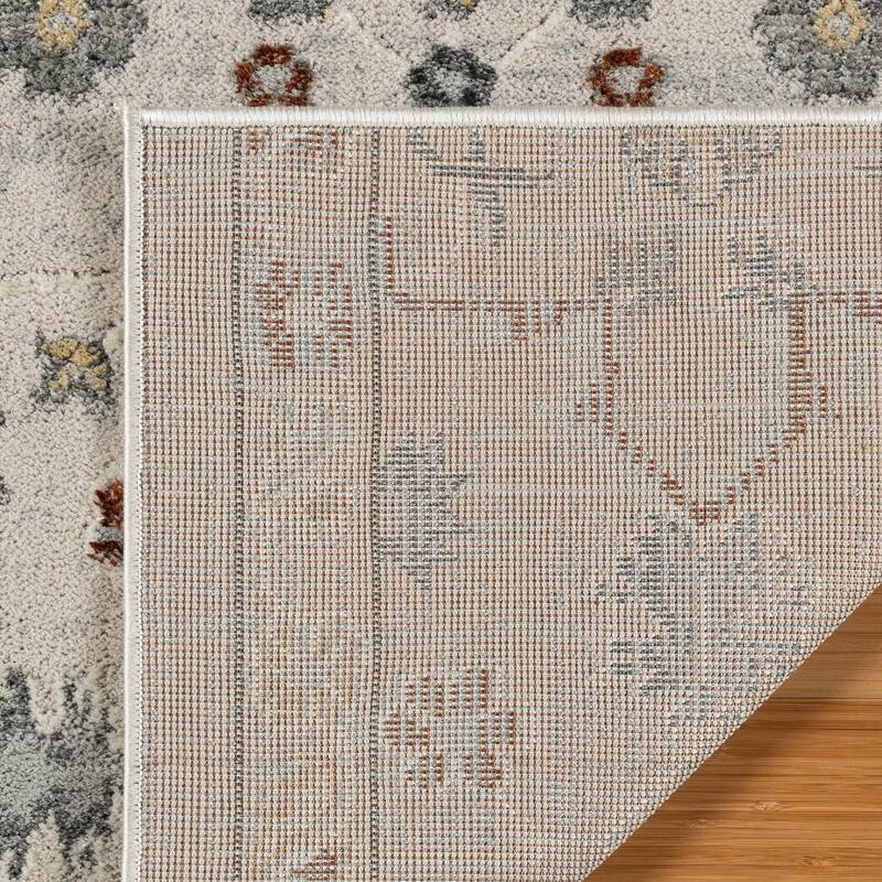 Gertmenian Trevi Polyester High-Low Plush Neutral Modern Abstract Indoor Area Rug Collection
