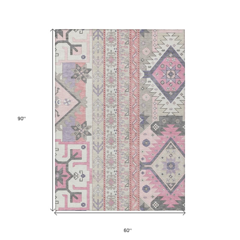 HomeRoots Aztec Transitional Rectangle Outdoor Rug