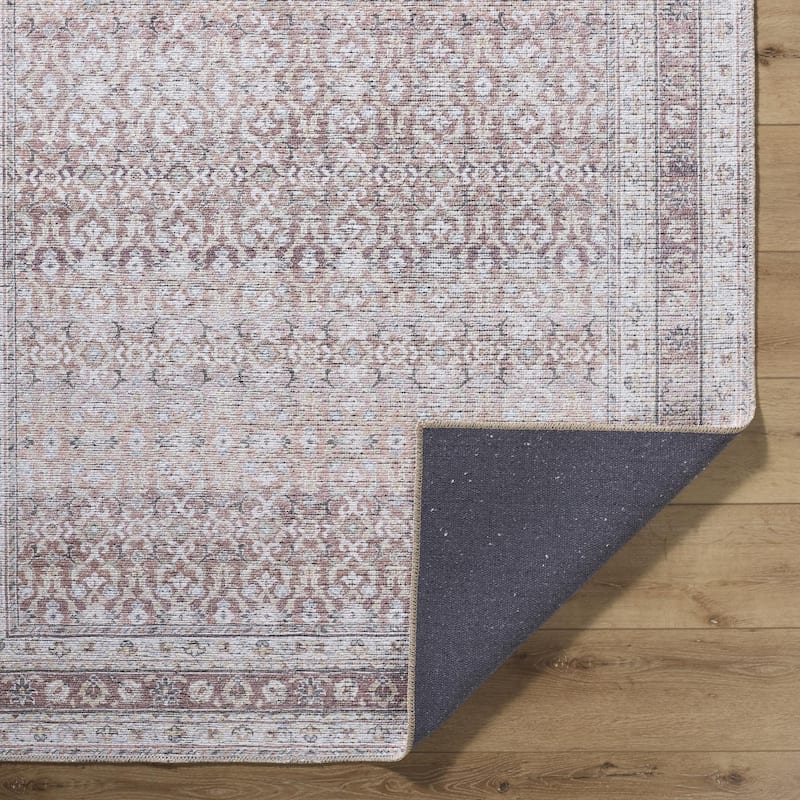 Livabliss Vinny Traditional Border Indoor/Outdoor Area Rug