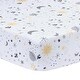 preview thumbnail 1 of 4, Bedtime Originals Little Star White Celestial Microfiber Baby Fitted Crib Sheet