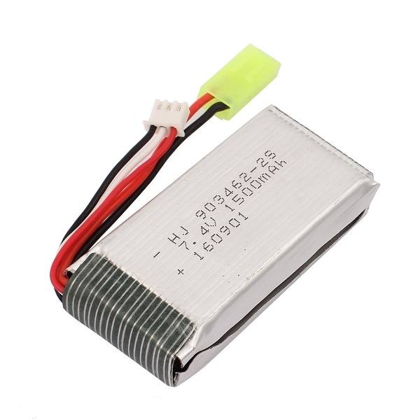 DC 7.4V 1500mAh Silver Tone Rechargable Lithium Battery for RC Aircraft