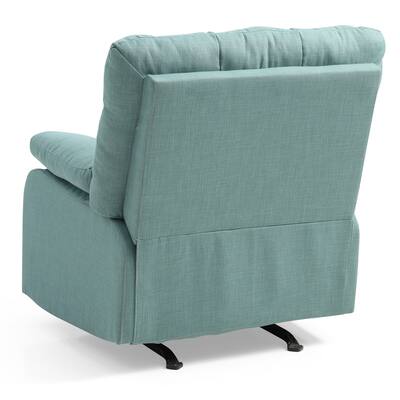 LYKE Home Teal Tufted Back Recliner