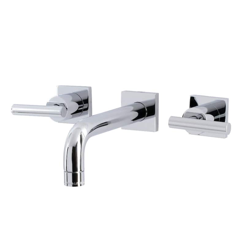 Manhattan Two-Handle 3-Hole Wall Mount Bathroom Faucet