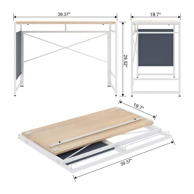 Computer Gaming Table Study Workstation White