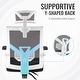 preview thumbnail 6 of 9, CO-Z Ergonomic Desk and Office Chair, Adjustable Height, Tilt