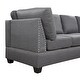 preview thumbnail 15 of 18, Space Saving Reversible Sectional Sofa with Storage Ottoman