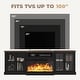 preview thumbnail 25 of 52, 98" Farmhouse TV Stand with 36" Fireplace for TVs up to 100"