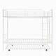 preview thumbnail 52 of 51, 2 In 1 Multifunction Twin Over Twin Metal Bunk Bed With Trundle