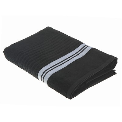 Deluxe Bath Towel (27 X 50) (Black) - Set of 2