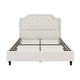 preview thumbnail 4 of 3, 2-Piece Bedroom Set with Velvet Upholstered Bed and Storage Ottoman Bench by Harper&Bright Designs