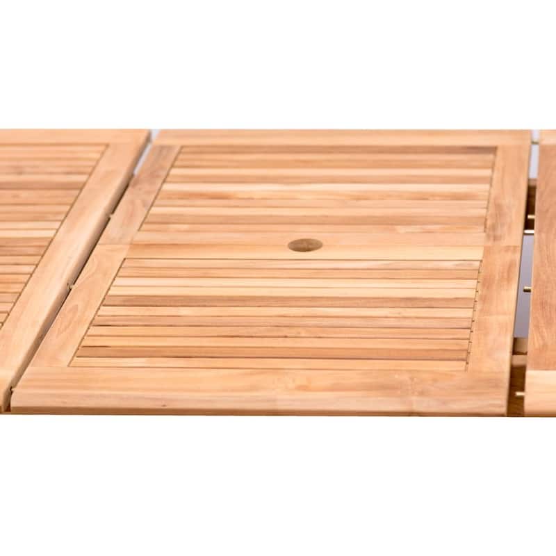 Amazonia 11 piece FSC Certified Teak Wood Outdoor Patio Dining Set - Seats 10 - 11 Piece