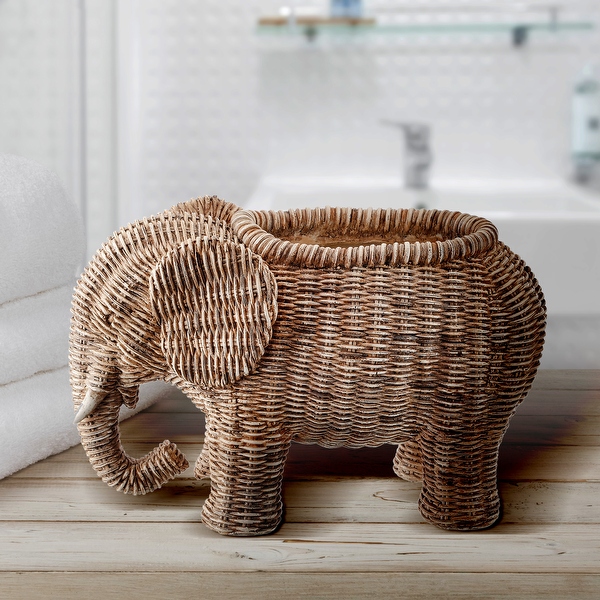 resin elephant planter