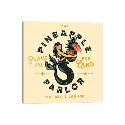 iCanvas "Pineapple Parlor" by The Whiskey Ginger Canvas Print
