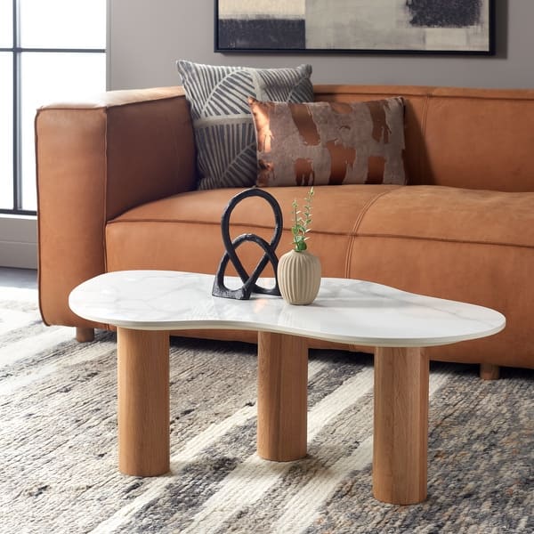 SAFAVIEH Home Collection Aurora Curvy Coffee Table - 32
