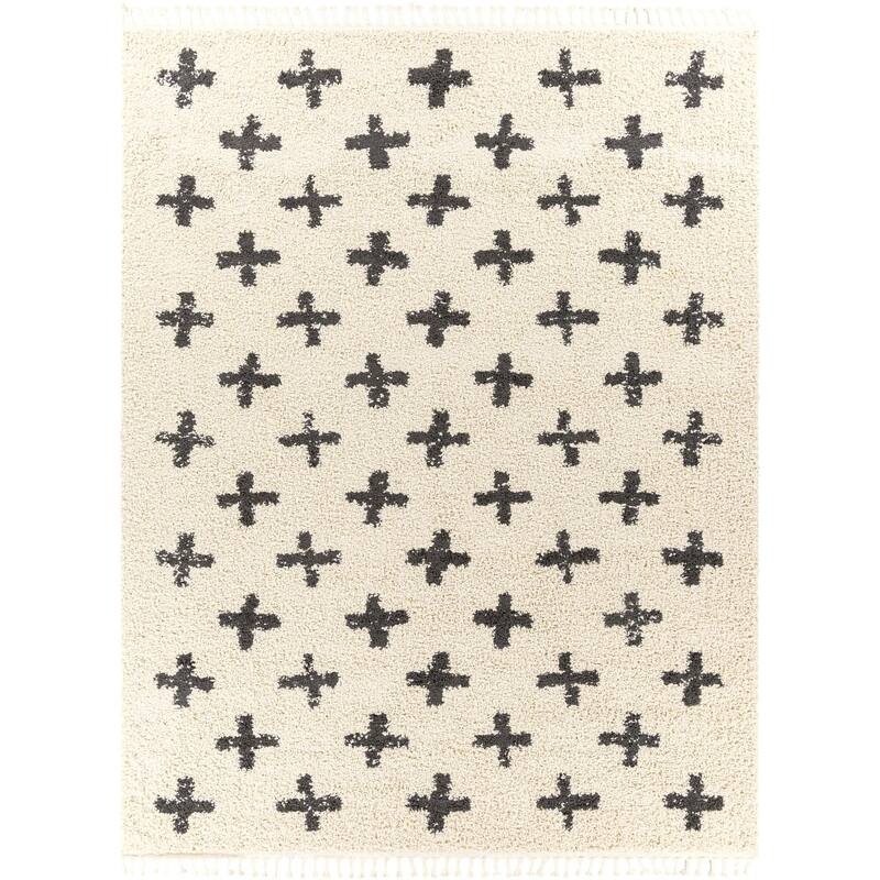 Livabliss Berber Shag Moroccan Tribal Area Rug