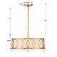 preview thumbnail 6 of 5, Libby Langdon for Crystorama Graham 6 Light Antique Gold Chandelier - 18"W x 8"H