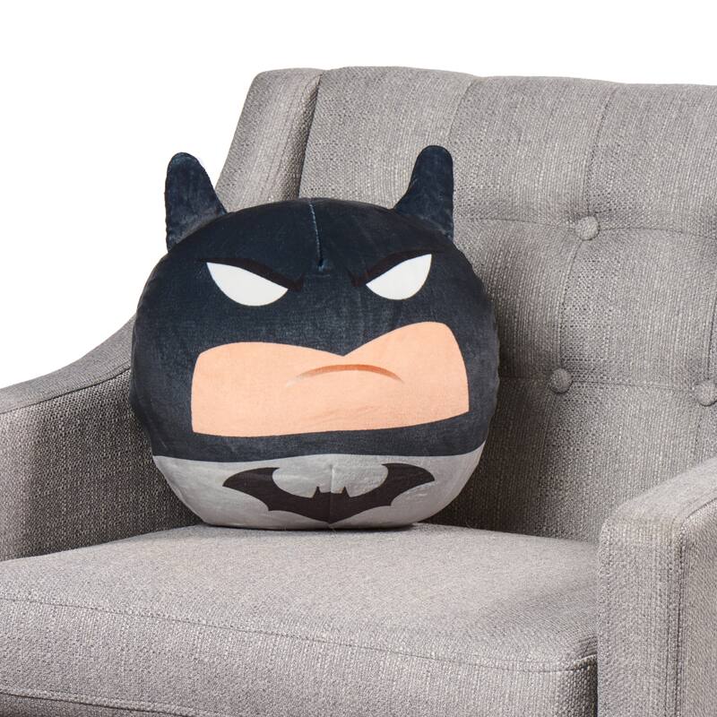 Warner Brothers DC Batman Grey Detective 11 Inch Round Cloud Pillow