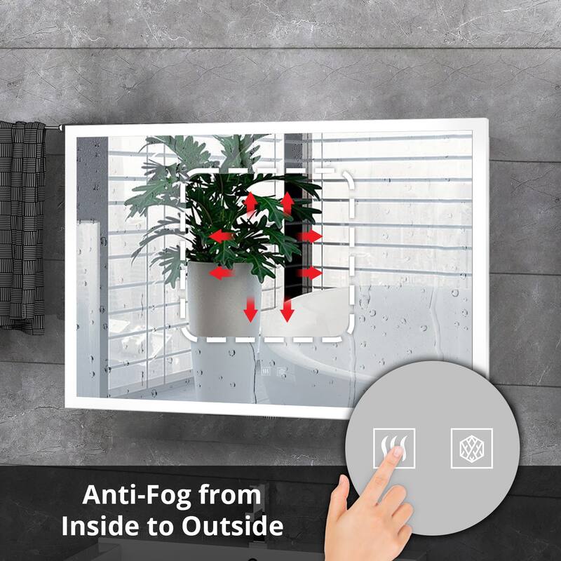 Aurorium LED Bathroom Vanity Mirror - N/A