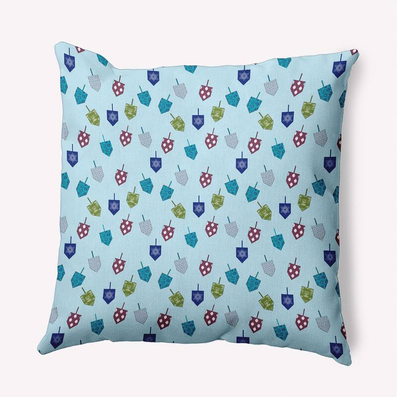 Hanukkah Dreidel Pattern Accent Pillow - 18" x 18" - Omar