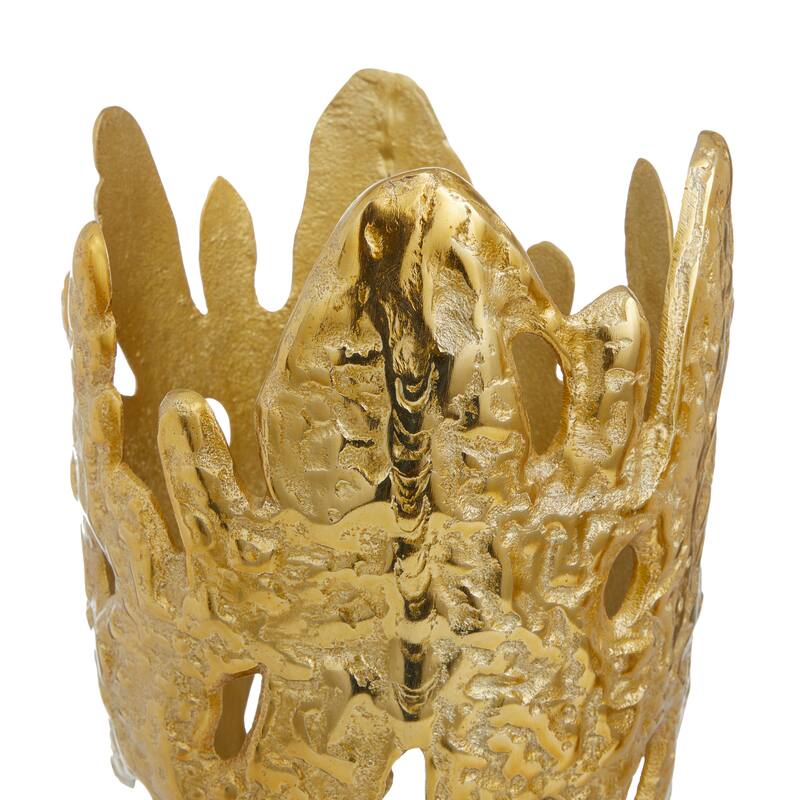 Aluminum Contemporary Vases 20 x 7 x 6 (Set of 2)