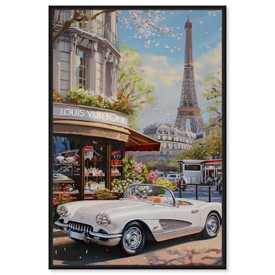 A View of Paris from the Car Canvas by Art Remedy