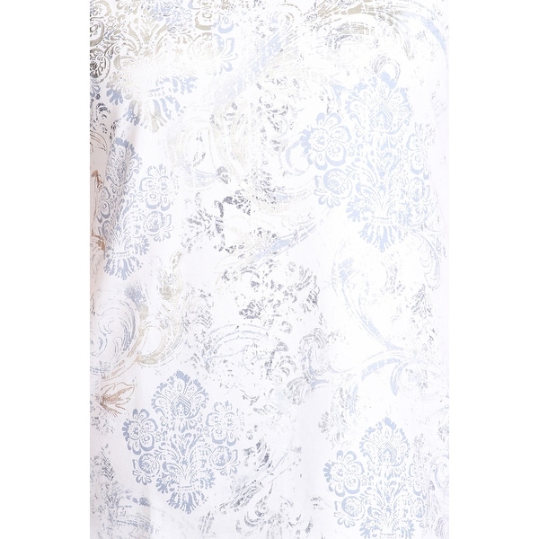 Women Plus Size Foil Design Victorian Print Blouse Tunic Top 1X 2X 3X