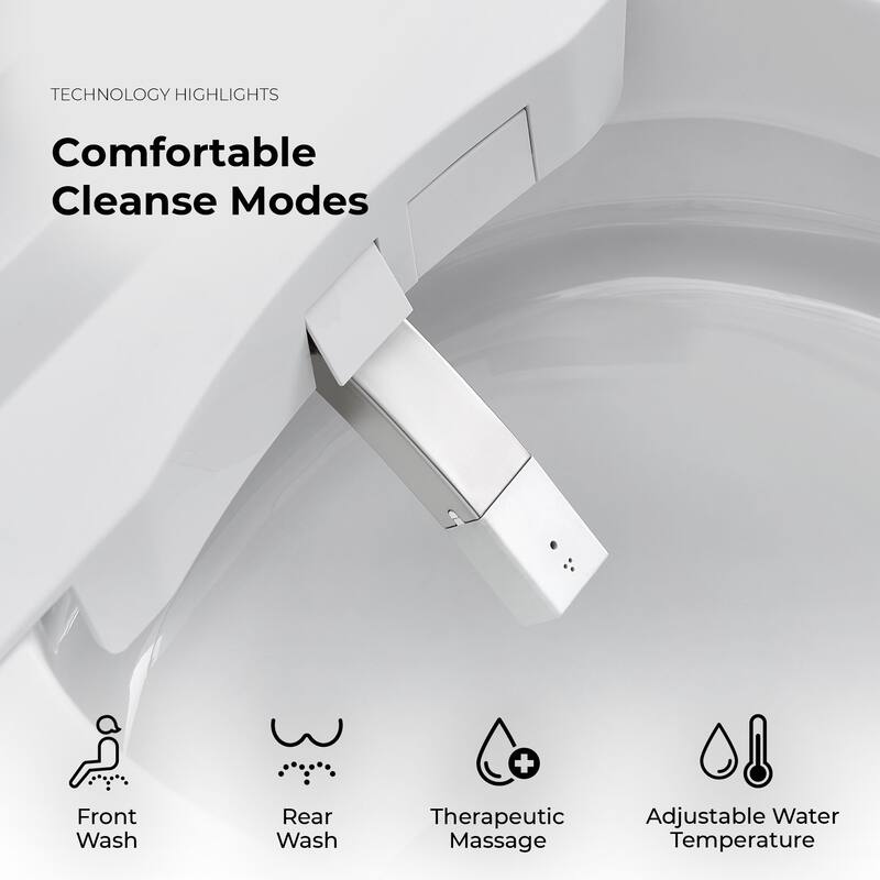 Ove Ella Dual-Flush Smart Bidet Toilet with Built-in Tank