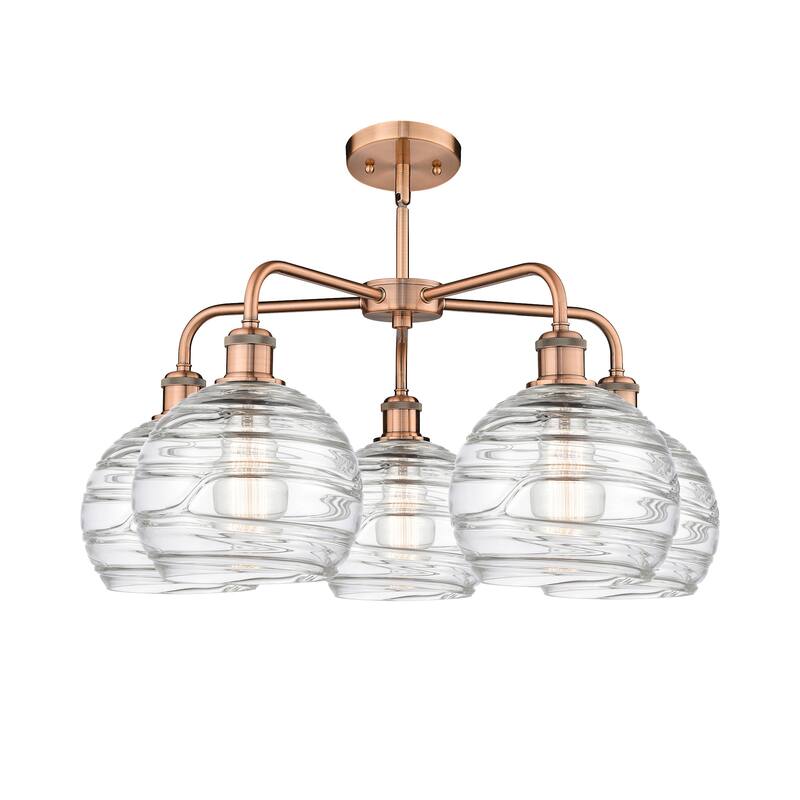Innovations Lighting 516-5CR-16-26 Athens Deco Swirl Chandelier Athens