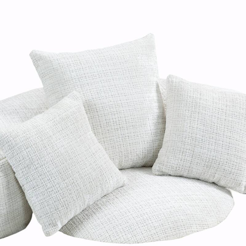 Durable Lazy Sofa Comfort Lounger, High Back Bean Bag Couch with 3 Pillows