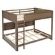 preview thumbnail 10 of 26, Modren Queen over Queen Bunk Bed with Storage Cabinets and USB Ports for Home