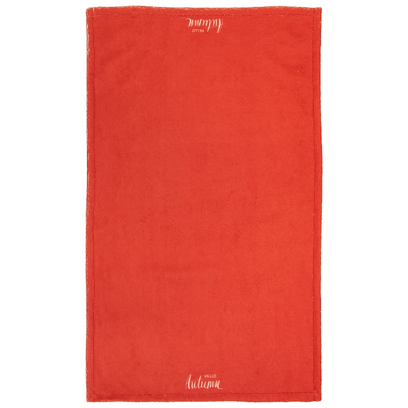 Hello Autumn and Floral Fall Harvest Kitchen Tea Towels - 26" - Set of 2