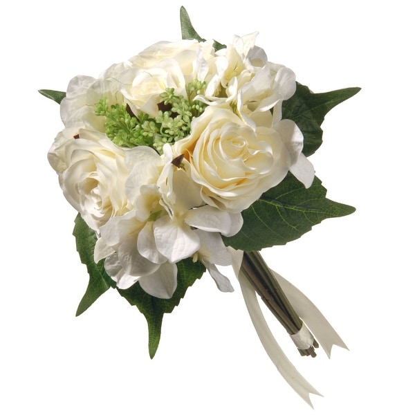 12.2" Cream Rose and Hydrangea Bundle - N/A