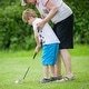 preview thumbnail 16 of 21, Junior Complete Golf Club Set Right Hand with Rain Hood for Kids - 8.5" x 5.5" Green