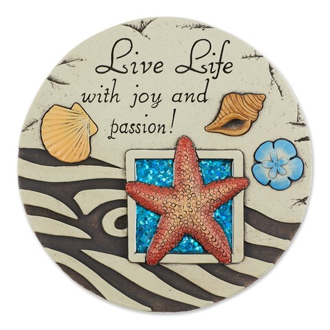 Live Life With Joy and Passion Stepping Stone - Multi-Color