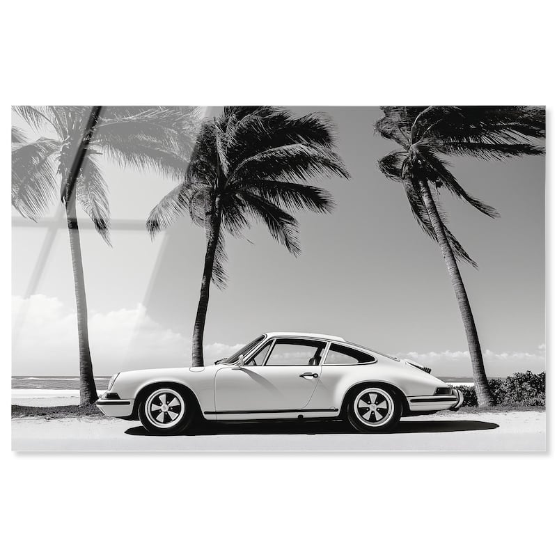 Analog Vintage Car Acrylic by Art Remedy, Ready to Hang - 36" x 24"