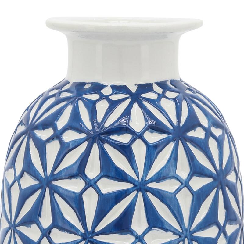 Decorative Daisy Ceramic Vase Contemporary