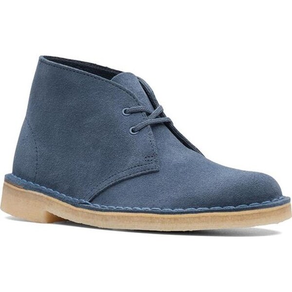clarks desert boots womens blue