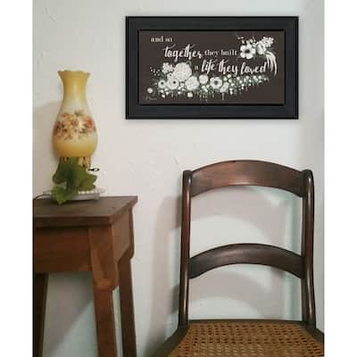 TrendyDecor4U Contemporary "Together They Built" Framed Print Wall Art