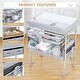 preview thumbnail 5 of 6, Portable Baby Changing Table with 2 Drawers,Height Adjustable