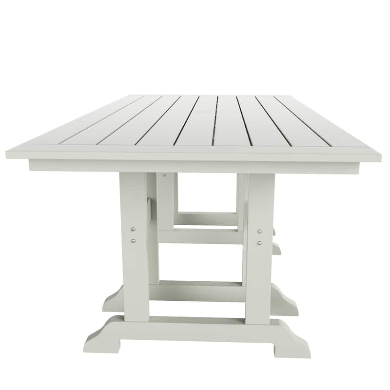 Polytrends Laguna Hdpe All Weather Outdoor Patio 71" Rectangular Dining Table