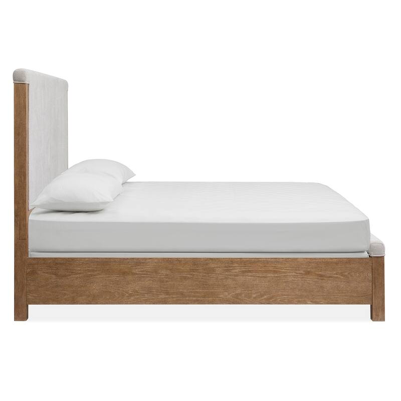Magnussen Home Plum Creek Sierra Brown Upholstered Panel Bed